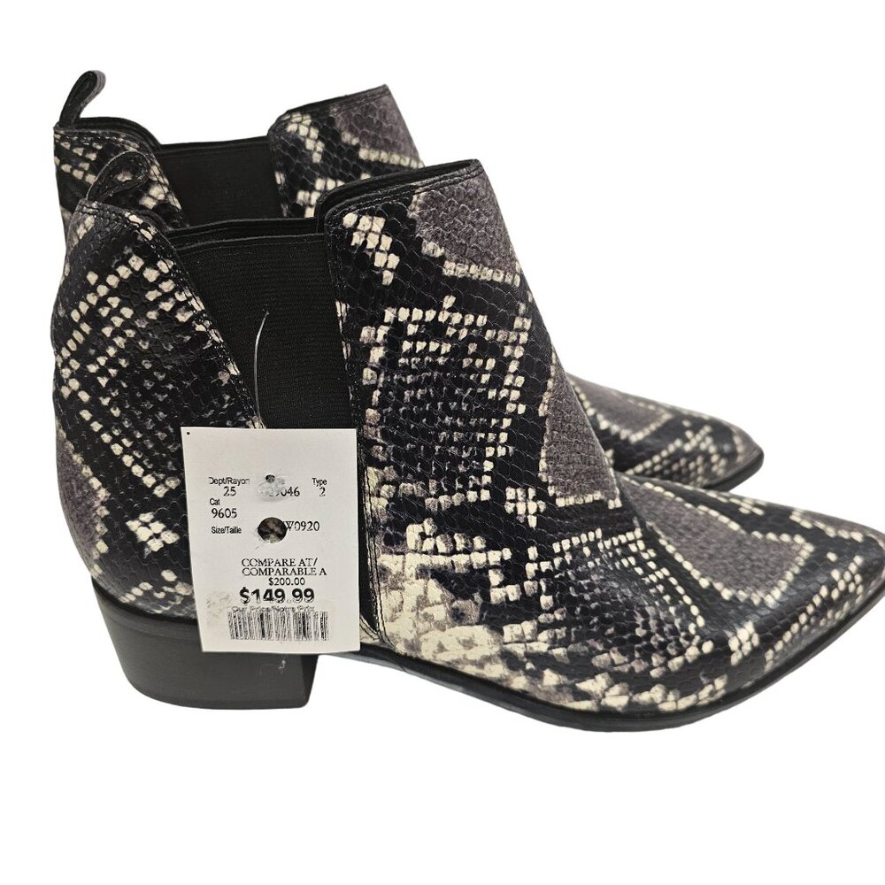 Marc Fisher Ltd MYLAE4 Snake Print Ankle Boots 9.5M